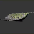 Detailed Cliffside Architectural Components With Green Vegetation Top Road And Rocky Layers