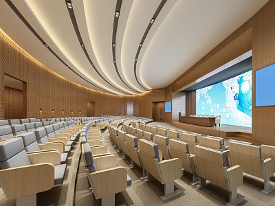 Modern Conference Hall Report Hall Multi-function Hall 3d model