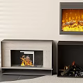 Modern Fireplace Interior Designs With Realistic Flame Effects And Sleek Frames 3d model
