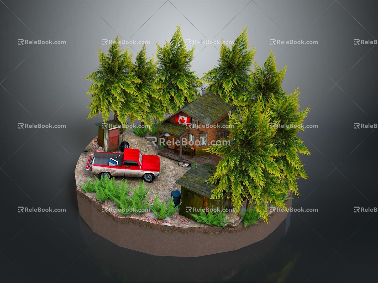 Cartoon Landscape Animation Landscape Landscape Landscape Landscape Rural Landscape Painting Outdoor Landscape Rural Landscape 3d model