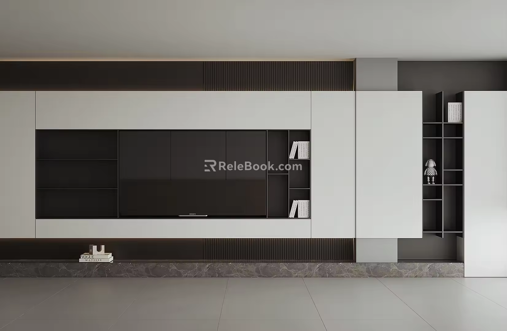 TV background wall 3d model