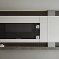 TV background wall 3d model