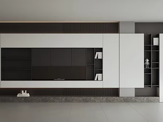 TV background wall 3d model