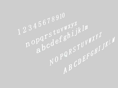 Premium Uppercase Lowercase Letters Numbers Decorative Stickers For DIY Crafts 3d model