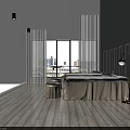 Two Massage Beds With White Sheets Stools Table Candles Plants Gray Wall Panels Floor Lamp