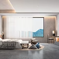 Modern Hotel Room With King Bed Mountain View And Minimalist Modern Design
