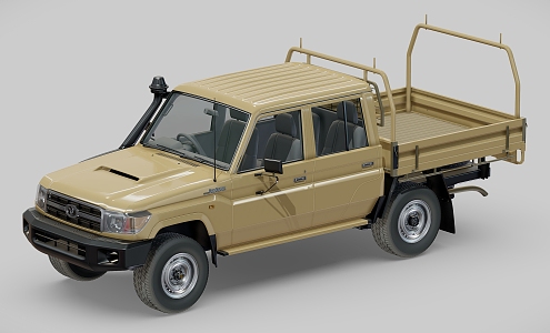 Toyota Land Cruiser Pickup Truck Off-Road Vehicle 3d model