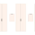 Various Styles Of Modern Wardrobe Doors With Brass Handles And Minimalist Panels