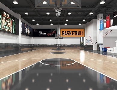 Modern Basketball Hall Cashier 3d model