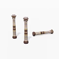 decorative column constructional column 3d model
