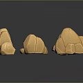 Wood Stone Collection Showcasing Various Shapes Sizes And Textured Light Brown Surfaces On Dark Background