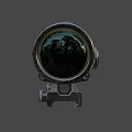 Tactical Weapon Rifle Scope With Precision Optical Lens Adjustable Knobs And Mount Base 3d model