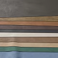 Various Colored Leather Strips Gray Gold Brown And Green Tones In Striped Arrangement