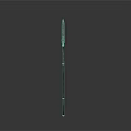 Spear With Long Metal Shaft And Sharp Pointed Tip For Combat Use