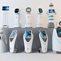 Modern Robot Service Robot Home Robot Intelligent Robot Navigation Robot Shopping Guide Robot 3d model