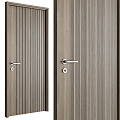 Modern swing door single door 3d model