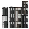 Modern Elevators With Glass And Metal Frames In Varied Contemporary Designs 3d model