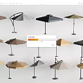 Stylish Outdoor Garden Umbrellas With Various Colors And Designs
