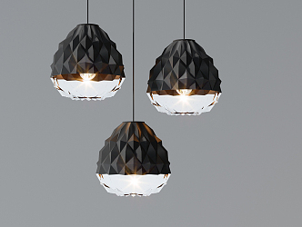 Modern chandelier 3d model