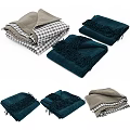 Assorted Throw Blankets In Different Styles And Patterns