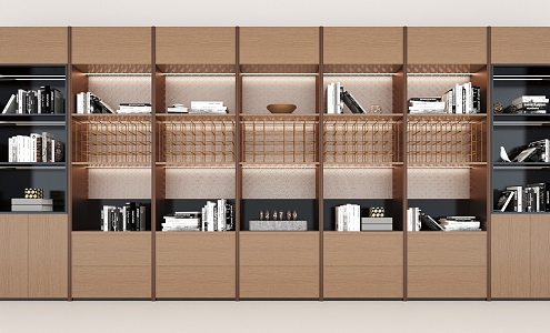 Modern Bookcase Modern Minimalist Display Cabinet Modern Decorative Cabinet 3d model