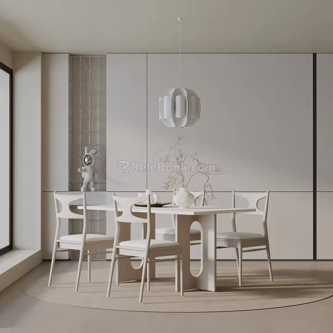 Modern table combination 3d model