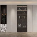 Modern Black White Bookcase Interior Design With Shelves Books And Decorative Objects