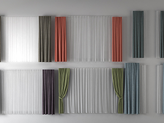 Modern Curtains 3d model