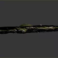 Architectural Terrain Model Featuring Lush Green Grass and Rocky Landscape Elements