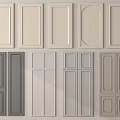 Wainscoting Panels With Various Designs In Beige And Gray Neutral Tones