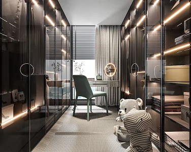 Modern Cloakroom 3d model