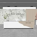 Modern Front Desk Company Front Desk 3d model