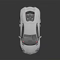 White Modern Sports Car With Sleek Aerodynamic Body And Black Alloy Wheels