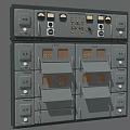 Heavy Duty Electrical Industrial Equipment With Control Panels Meters Buttons And Drawer Units