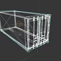 Car Transport Container With Green Exterior And Secure Locking System 3d model