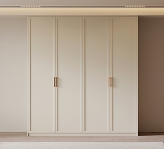 French Cream Wardrobe 3d model