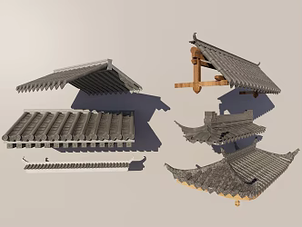Chinese eaves 3d model