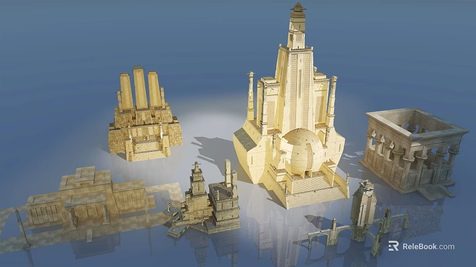 Exquisite European Architecture Models Featuring Towers Domes And Classical Details 3d model 