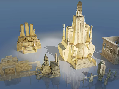 European-style architecture, religious color, ancient castle, foreign architecture 3d model