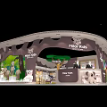 Milo Kids Exhibition Booth With Forest Theme And Animal Dolls Design