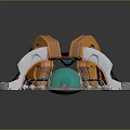 Modern Sci-Fi Equipment Sci-Fi Items Sci-Fi Components High-Tech Components 3d model