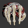 3D Human Hand Anatomical Model Showing Muscles And Skeletal Structure 3d model