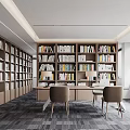 Modern Library Reading Room 3d model