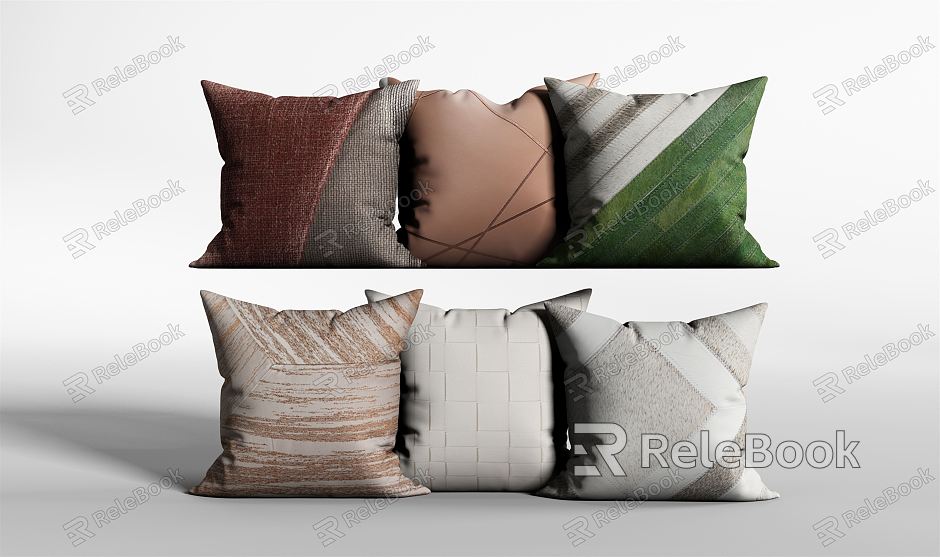 Modern pillow pillow combination model