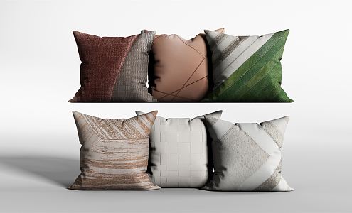 Modern pillow combination 3d model