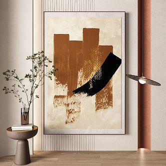 modern abstract painting abstract decorative painting 3d model