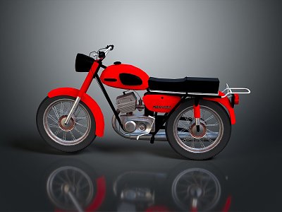 Motorcycle Two-wheeled Motorcycle Cross-country Motorcycle Road Race Motorcycle Motor Vehicle Transport 3d model