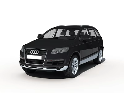 Black Audi SUV Exterior Design Featuring Front Grille And Alloy Wheels 3d model