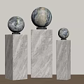 Modern outdoor lawn lamp landscape lamp floor lamp 3d model