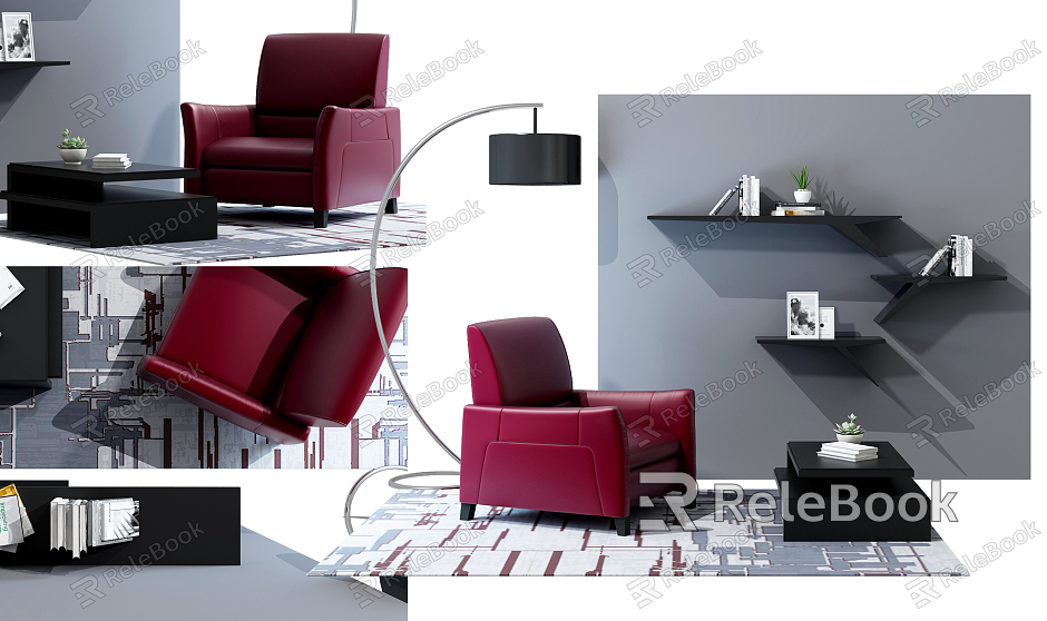 Modern Single Sofa Multi-function Sofa model